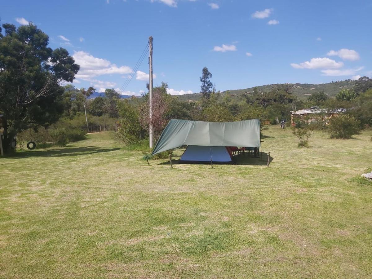 Pensjonat Hospedaje Y Zona De Camping Pistacho Villa de Leyva Zewnętrze zdjęcie